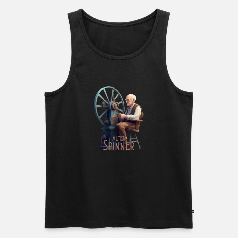 Alter Spinner - Männer Premium Bio Tank Top - Schwarz