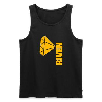 Geschenk für Riven - Männer Premium Bio Tank Top - Schwarz - Vorne - AI Model Male 178 light (178cm)