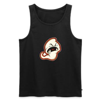 Sperma - Männer Premium Bio Tank Top - Schwarz - Vorne - Michal (187cm)