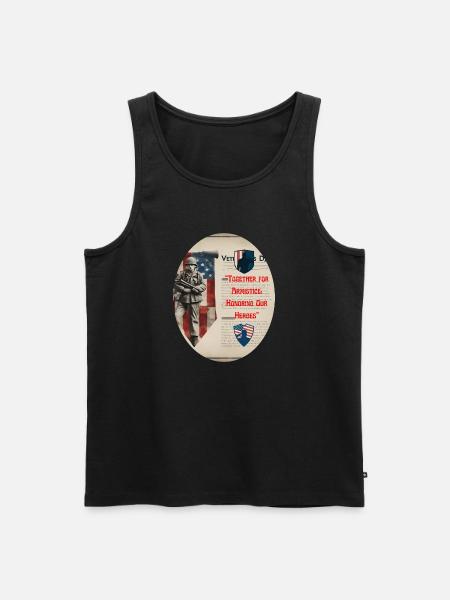 Veterans, veterans, armistice. - Men's Premium Organic Tank Top - black