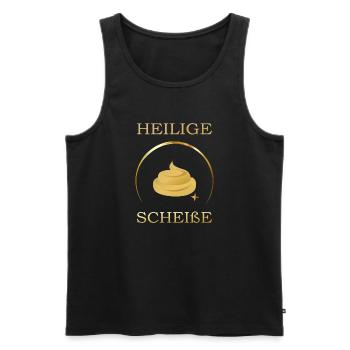Heilige Kacke ... - Männer Premium Bio Tank Top - Schwarz - Vorne - AI Model Male 178 light (178cm)
