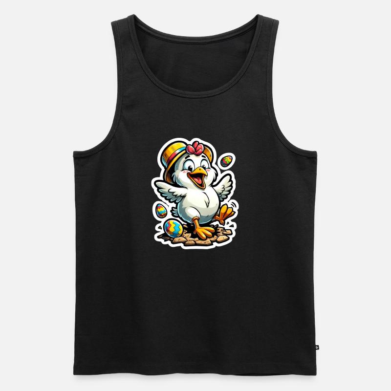 Easter chicks Happy Easter - Men's Premium Organic Tank Top - black