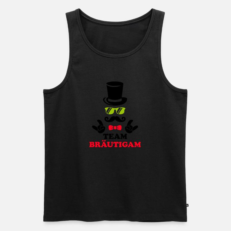 team bräutigam - Männer Premium Bio Tank Top - Schwarz
