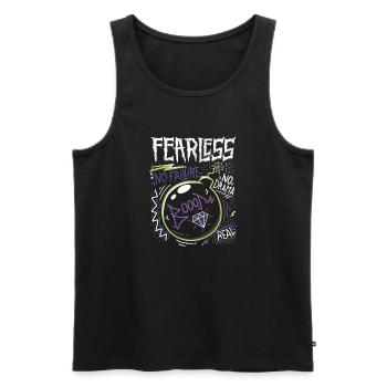 No errors - Men's Premium Organic Tank Top - black - Front - AI Model Male 178 light (178cm)