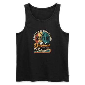 Original 2016 Vintage Édition limitée Cadeau - Débardeur bio Premium Homme - noir - Devant - Michal (187cm)