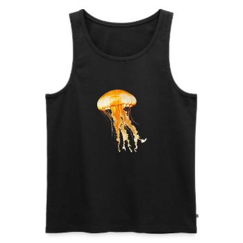 Die Vielfalt der Quallen ist beeindruckend. - Männer Premium Bio Tank Top - Schwarz - Vorne - AI Model Male 178 light (178cm)