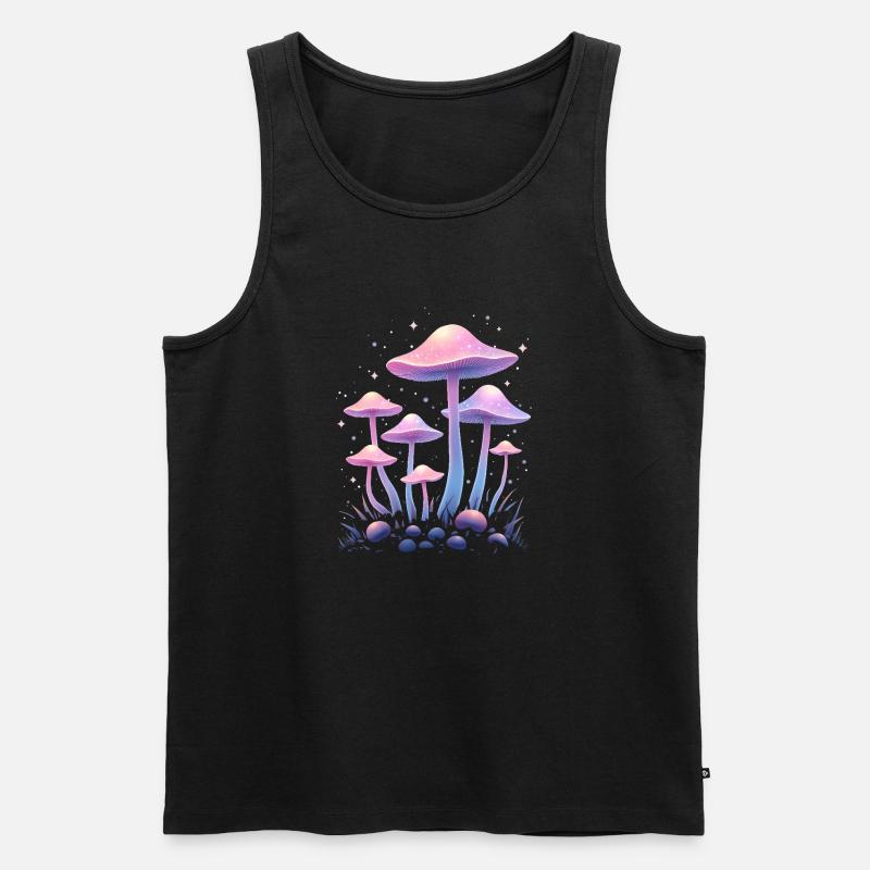 Conception de champignons magiques - Mystic Forest - Débardeur bio Premium Homme - noir