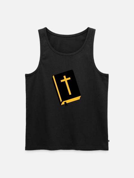 Bibel - Jesus - Männer Premium Bio Tank Top - Schwarz