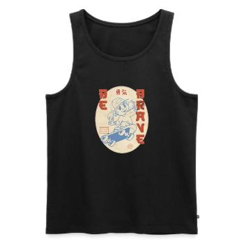 Skate To Be Great Girls - Männer Premium Bio Tank Top - Schwarz - Vorne - Michal (187cm)