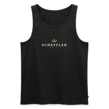 Scheffler Original Familienname - Männer Premium Bio Tank Top - Schwarz - Vorne - Michal (187cm)