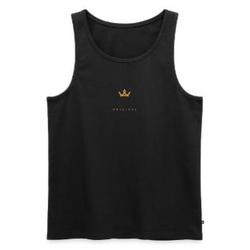 Scheffler Original Familienname - Männer Premium Bio Tank Top - Schwarz - Vorne - Michal (187cm)