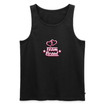 Team bride - Men's Premium Organic Tank Top - black - Front - AI Model Male 178 light (178cm)
