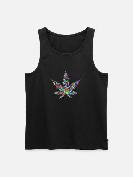 weed - Men's Premium Organic Tank Top - black