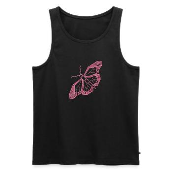 Papillon - Débardeur bio Premium Homme - noir - Devant - AI Model Male 178 light (178cm)