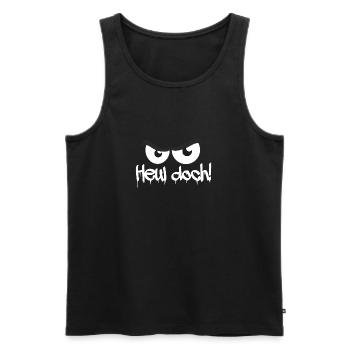 Heul doch! Böser Blick - Männer Premium Bio Tank Top - Schwarz - Vorne - AI Model Male 178 light (178cm)