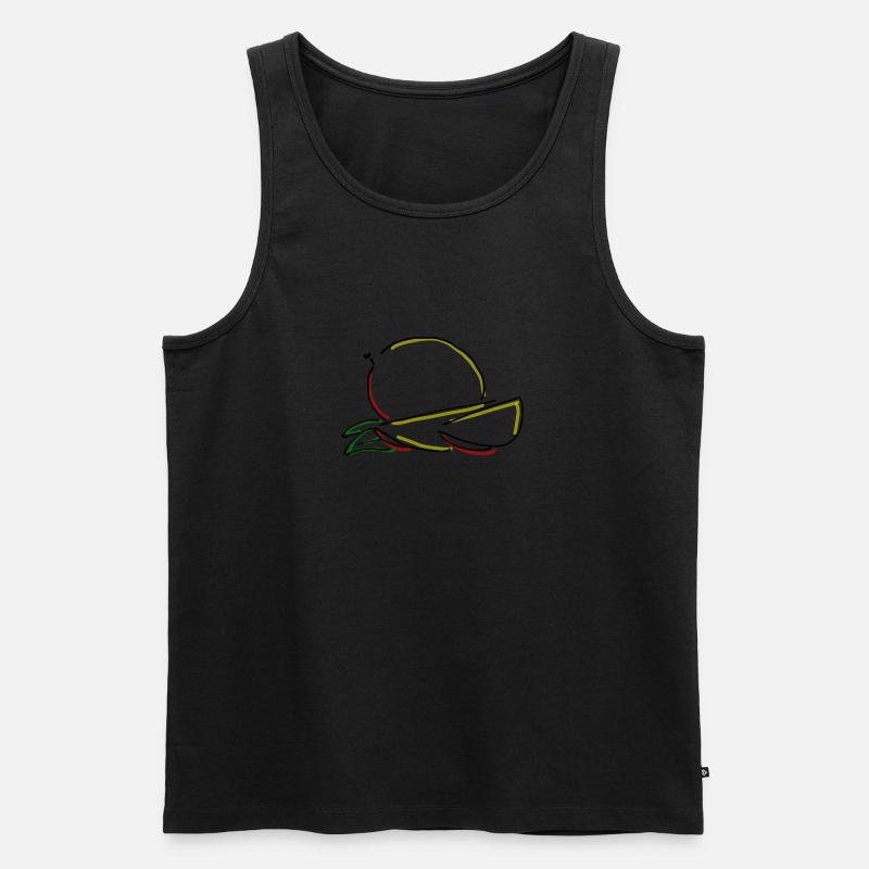 Mango - Männer Premium Bio Tank Top - Schwarz