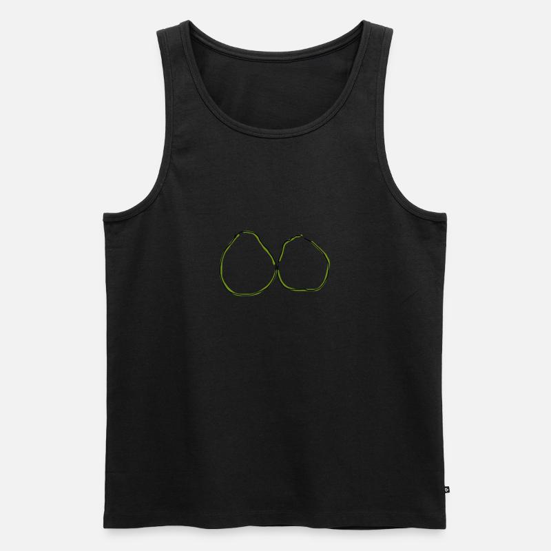 Pampelmuse - Männer Premium Bio Tank Top - Schwarz