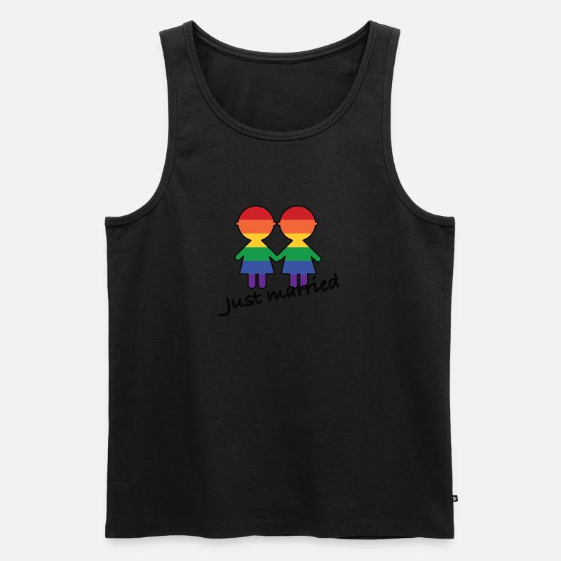 Frauenhochzeit 2 - Männer Premium Bio Tank Top - Schwarz