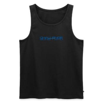 challenge 2024 - Männer Premium Bio Tank Top - Schwarz - Vorne - AI Model Male 178 light (178cm)
