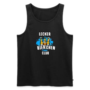graffiti ,illustration ,lecker bierchen, club - Männer Premium Bio Tank Top - Schwarz - Vorne - AI Model Male 178 light (178cm)