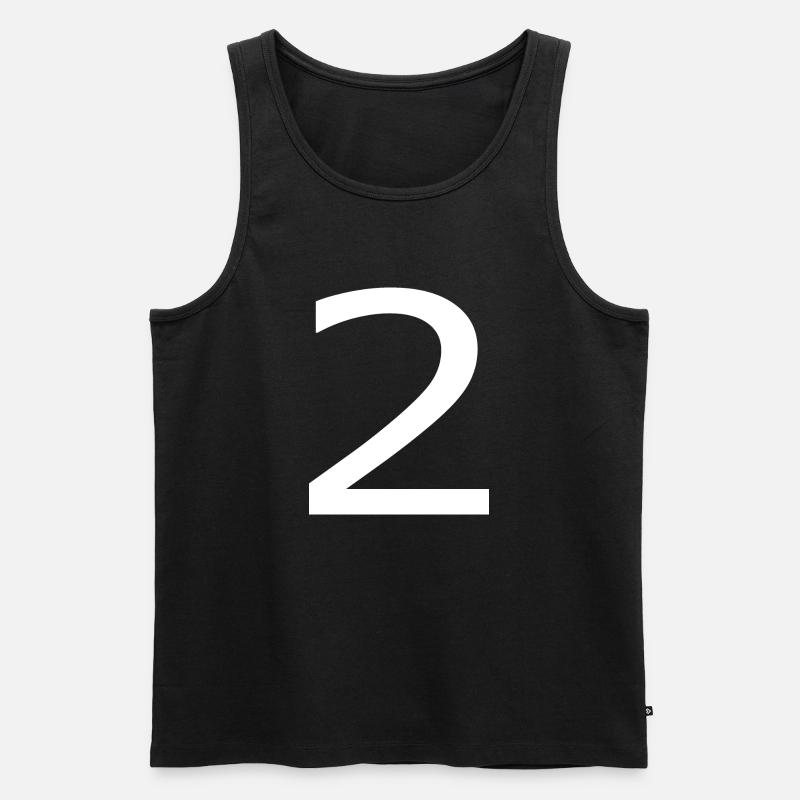 2 - Männer Premium Bio Tank Top - Schwarz