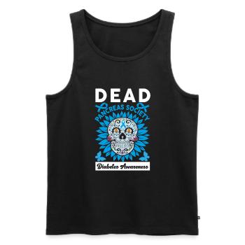 Dead Pancreas Society Diabetes Awareness T1D - Men's Premium Organic Tank Top - black - Front - Michal (187cm)