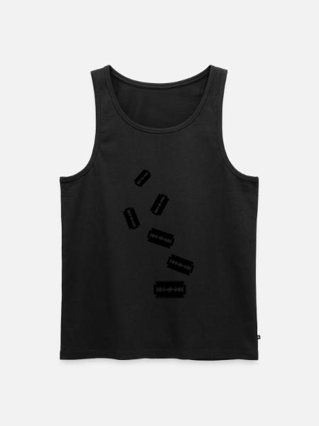 Razor Blade Icon Icon - Men's Premium Organic Tank Top -