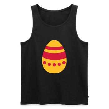Easter egg - Men's Premium Organic Tank Top - black - Front - AI Model Male 178 light (178cm)