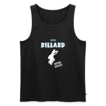 Billard Oster Outfit Ostergeschenk Billarder - Männer Premium Bio Tank Top - Schwarz - Vorne - Michal (187cm)
