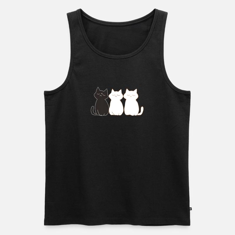 3 petits chatons - Débardeur bio Premium Homme - noir