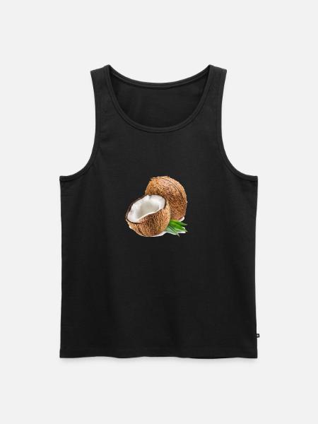 coconut - Men's Premium Organic Tank Top - black