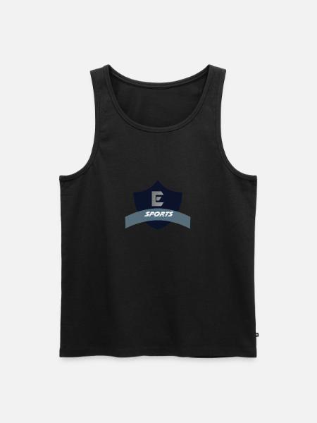 logo e sports - Men's Premium Organic Tank Top - black