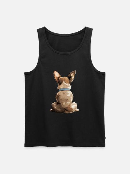 Chihuahua - Men's Premium Organic Tank Top - black