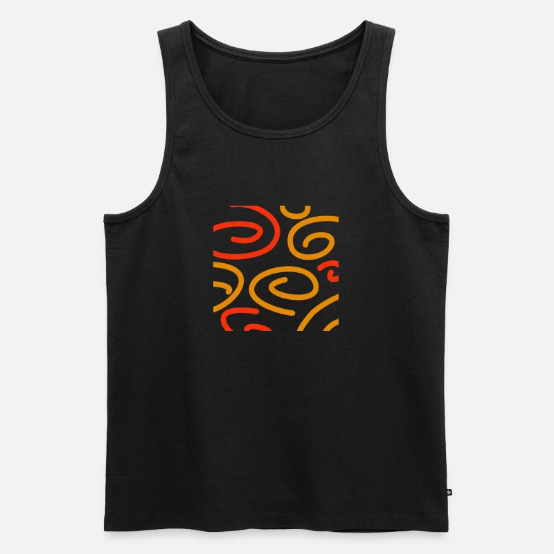 Spirale - Männer Premium Bio Tank Top - Schwarz