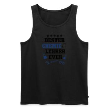 Bester Chemie Lehrer Schule Chemielehrer Professor - Männer Premium Bio Tank Top - Schwarz - Vorne - Michal (187cm)