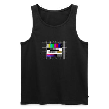 Testbild - Männer Premium Bio Tank Top - Schwarz - Vorne - AI Model Male 178 light (178cm)