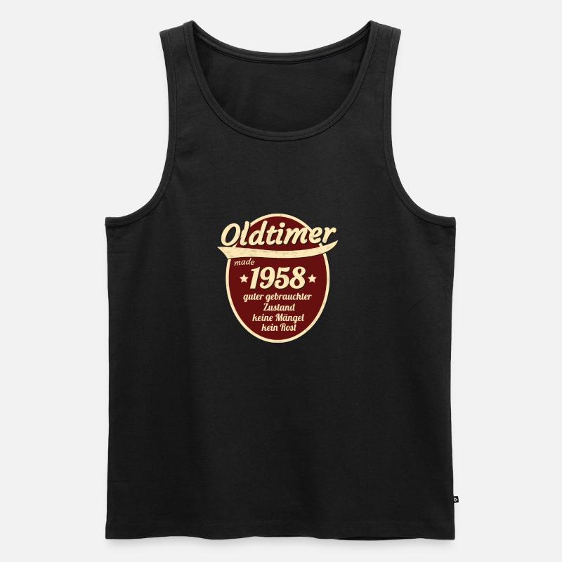 1958 - Männer Premium Bio Tank Top - Schwarz