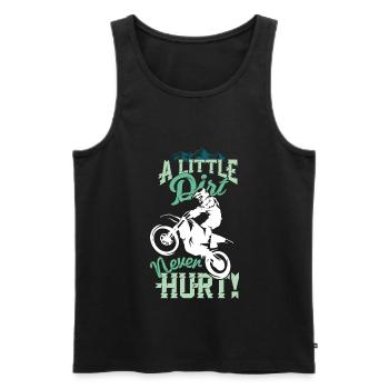 Motocross Dirt Bike cadeau pour les garçons et - Débardeur bio Premium Homme - noir - Devant - Michal (187cm)
