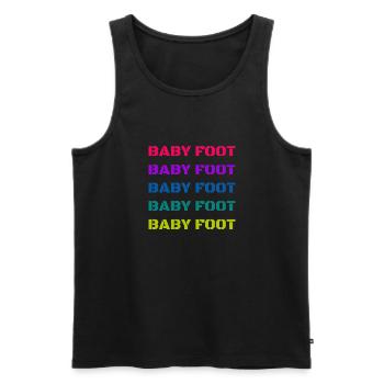 Tee shirt baby-foot - Débardeur bio Premium Homme - noir - Devant - Michal (187cm)