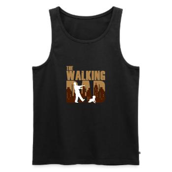 The walking dad - Vater Baby Lustig Humor Zombie - Débardeur bio Premium Homme - noir - Devant - Michal (187cm)