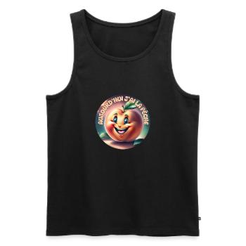 Heute bin ich in der Stimmung - Männer Premium Bio Tank Top - Schwarz - Vorne - AI Model Male 178 light (178cm)