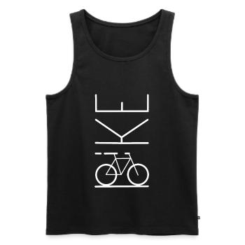 Bike bike biker - Men's Premium Organic Tank Top - black - Front - Michal (187cm)