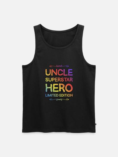 Best Uncle Hero Saying - Men's Premium Organic Tank Top - black
