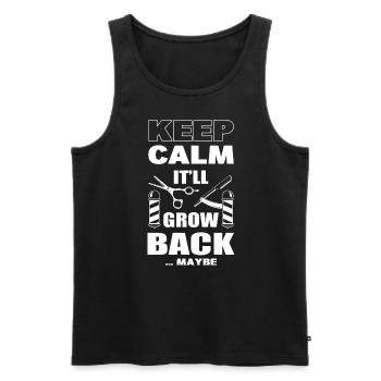 Friseur Humor Friseur - Männer Premium Bio Tank Top - Schwarz - Vorne - AI Model Male 178 light (178cm)