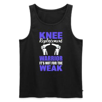 Knieersatz-Krieger Orthopädischer Chirurg - Männer Premium Bio Tank Top - Schwarz - Vorne - Michal (187cm)