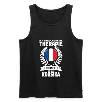 Korsika Frankreich Urlaub - Männer Premium Bio Tank Top - Schwarz - Vorne - Michal (187cm)