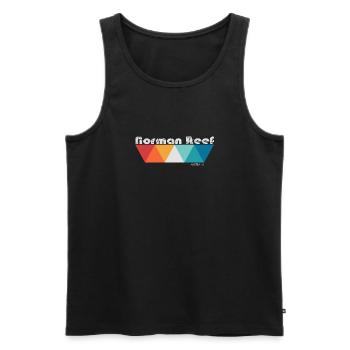 Norman Reef - Men's Premium Organic Tank Top - black - Front - AI Model Male 178 light (178cm)