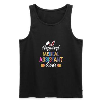 Hopfigste medizinische Assistentin aller Zeiten Krankenschwester Ostern - Männer Premium Bio Tank Top - Schwarz - Vorne - Michal (187cm)