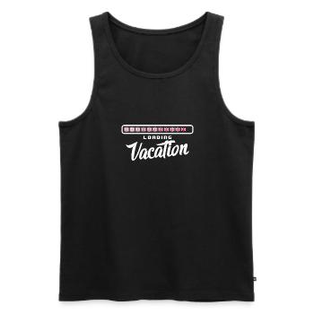 Great Britain Flag Union Jack Flag London UK - Men's Premium Organic Tank Top - black - Front - Michal (187cm)