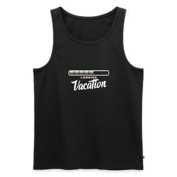 Bulgaria flag Bulgarian flag Golden Sands - Men's Premium Organic Tank Top - black - Front - Michal (187cm)
